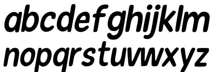 New Era Casual Italic Font LOWERCASE