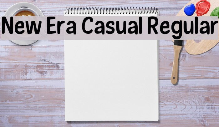 New Era Casual Regular Font examples