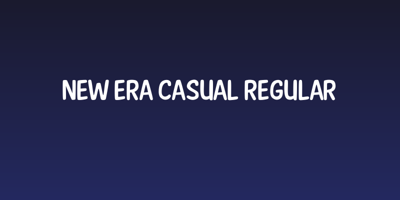 New Era Casual Regular Social Header