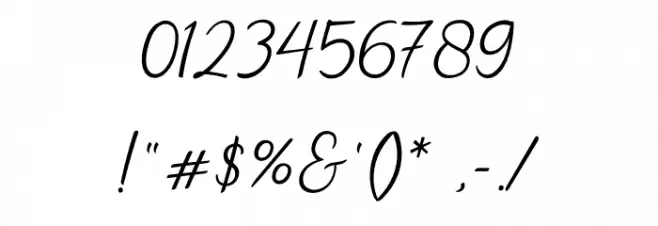 New Florence Font OTHER CHARS