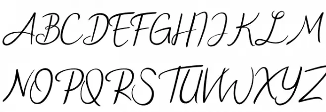 New Florence フォント 大文字