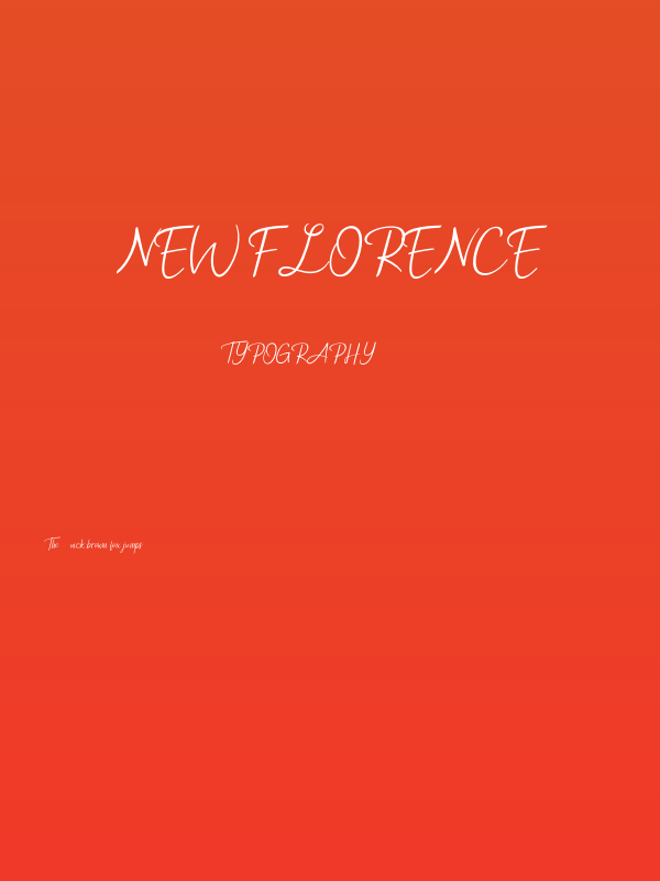 New Florence Poster