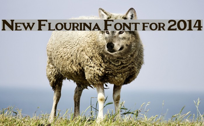 New Flourina Font for 2014 Font examples