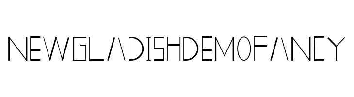 New GLADISHdemo Fancy  Free Fonts Download