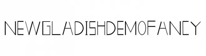New GLADISHdemo Fancy  नि: शुल्क फ़ॉन्ट्स डाउनलोड