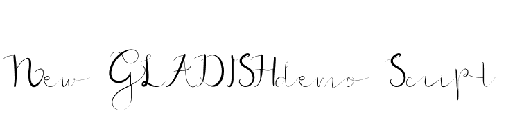 New GLADISHdemo Script  नि: शुल्क फ़ॉन्ट्स डाउनलोड