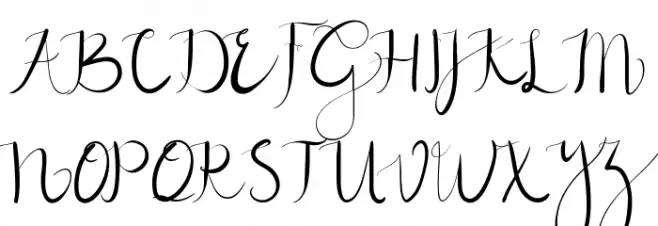 New GLADISHdemo Script Font OTHER CHARS