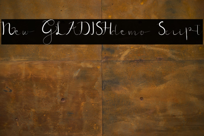 New GLADISHdemo Script Example 3