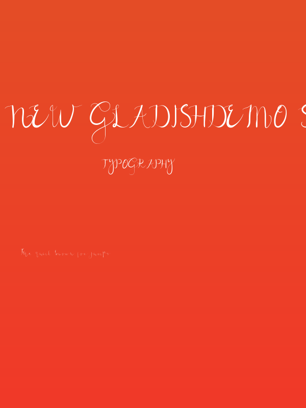 New GLADISHdemo Script Poster