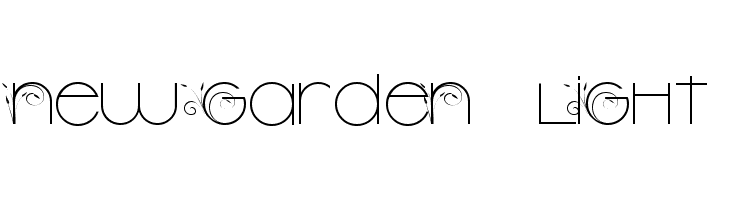 New Garden   Light  baixar fontes gratis