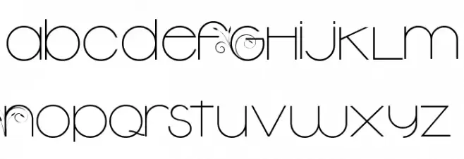 New Garden   Light フォント 大文字