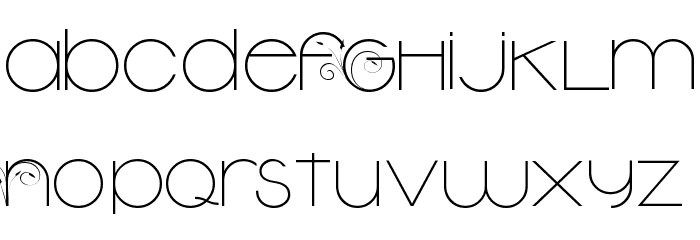 New Garden Light Font LOWERCASE
