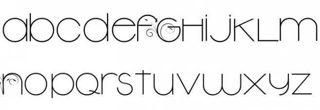 New Garden   Light Schriftart Kleinbuchstaben
