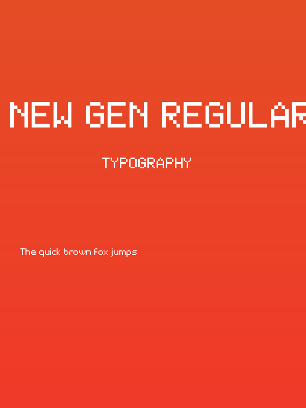 New Gen Regular Poster