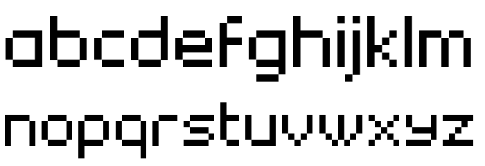 New Gen Regular Font LOWERCASE