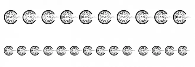 New Glitch Demo Font OTHER CHARS