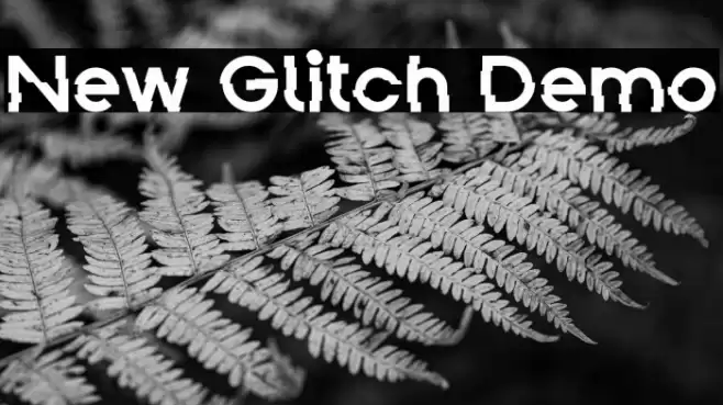 New Glitch Demo Font examples