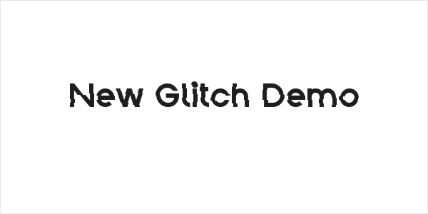 New Glitch Demo Logo