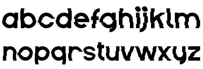 New Glitch Demo Schriftart Kleinbuchstaben