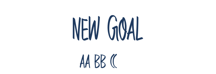 New Goal Font Preview