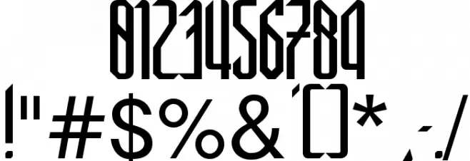 New Gothic Style Font OTHER CHARS