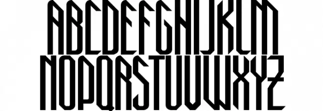 New Gothic Style Schriftart Groß