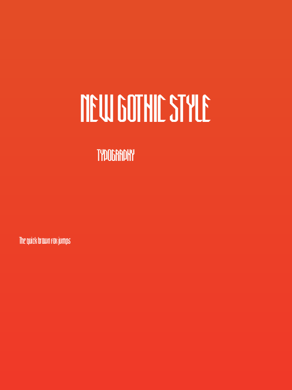 New Gothic Style Poster