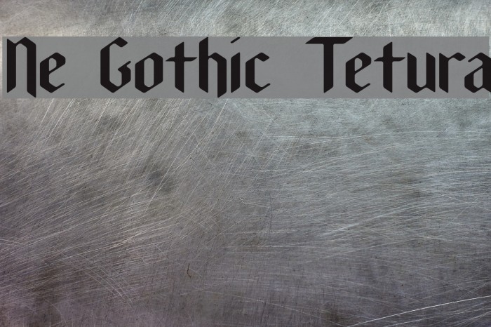 New Gothic Textura Font examples
