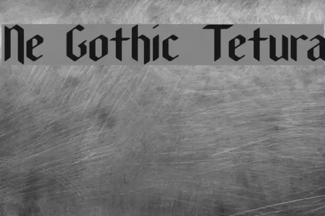 New Gothic Textura Schriftart examples
