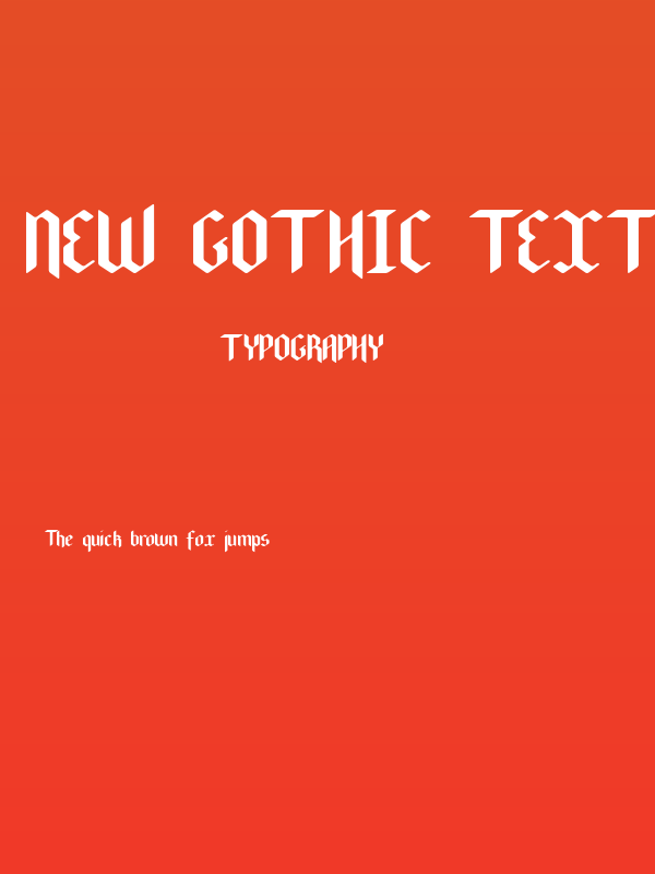 New Gothic Textura Poster
