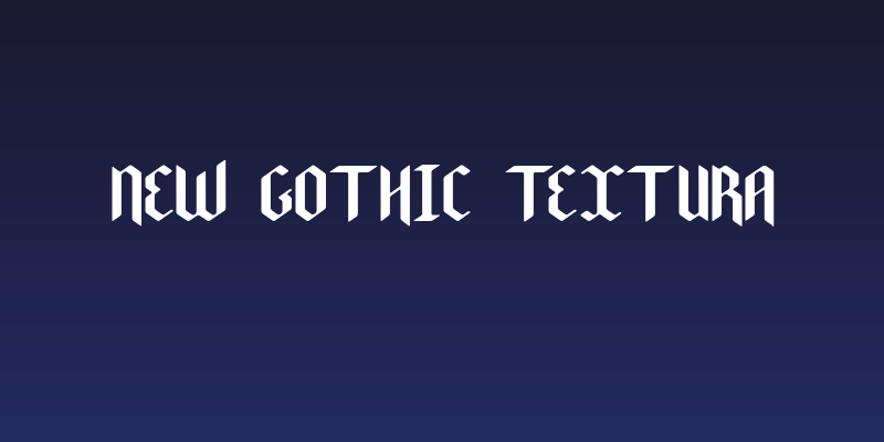 New Gothic Textura Social Header