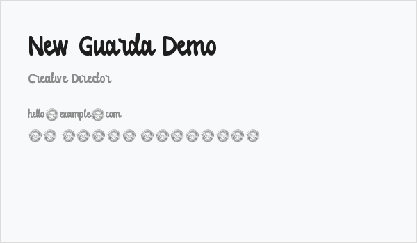 New Guarda Demo Business Card