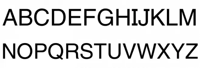 New Helvetica Regular フォント 大文字
