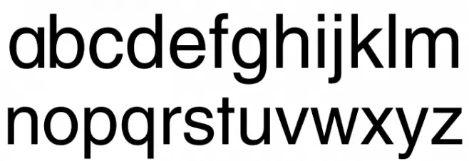 New Helvetica Regular Polices MINUSCULES