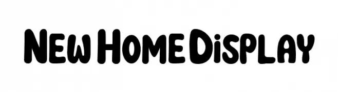 New Home Display  font caratteri gratis