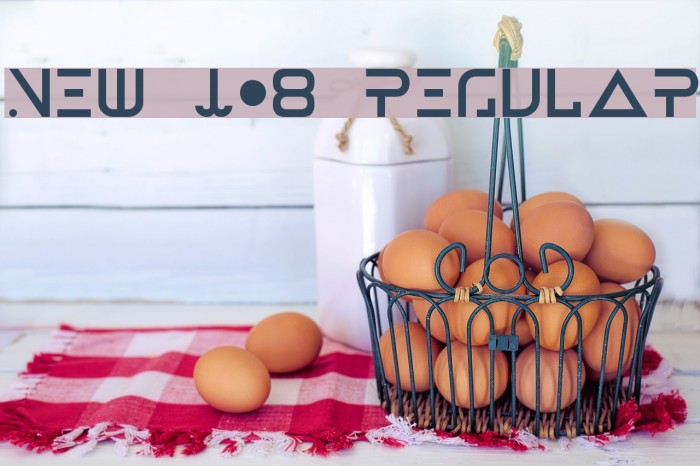New Job Regular Font examples