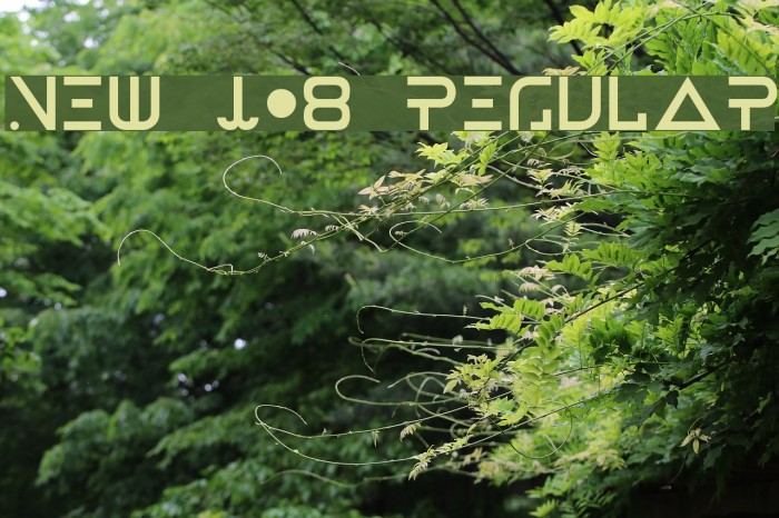 New Job Regular Font examples
