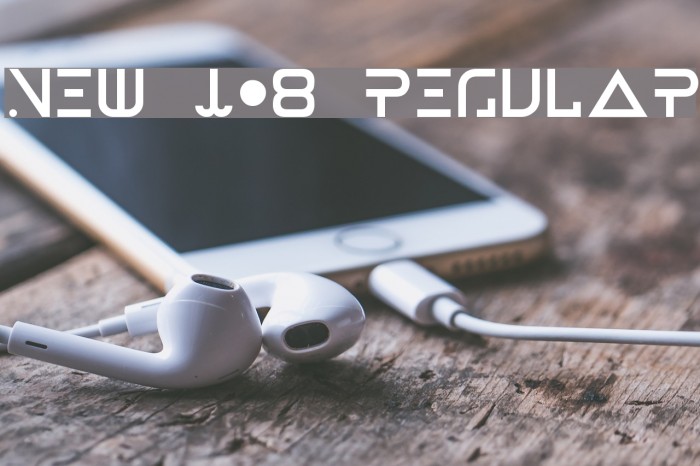 New Job Regular Font examples