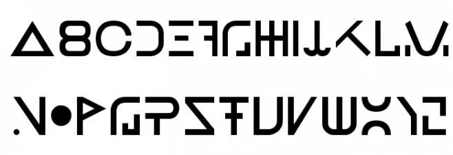 New Job Schriftart Kleinbuchstaben