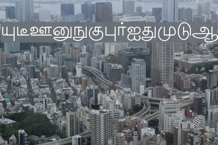 New Kannan Text Schriftart examples