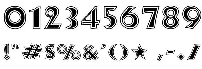 New Land Contour Font OTHER CHARS
