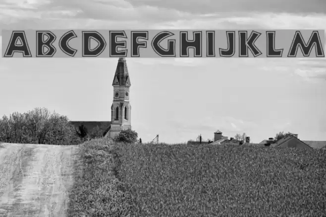 New Land Contour Font examples