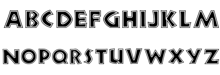 New Land Contour Font LOWERCASE