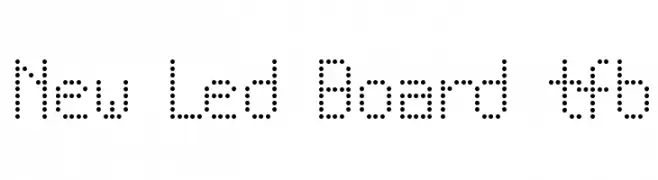 New Led Board tfb  Fuentes Gratis Descargar