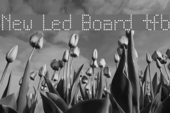New Led Board tfb Шрифта examples