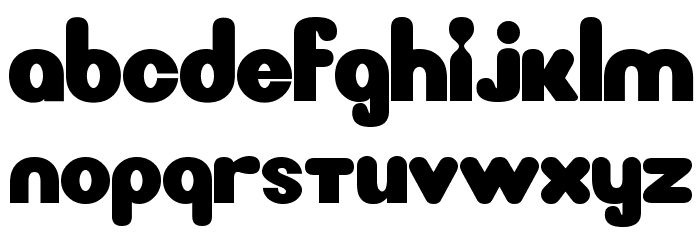 New LiteBulb Font LOWERCASE