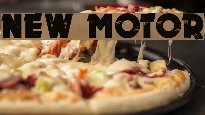 New MOTOR Font examples