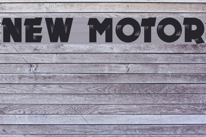 New MOTOR Font examples