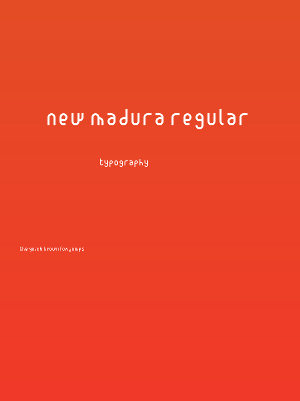 New Madura Regular Poster