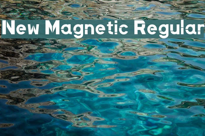 New Magnetic Regular Font examples